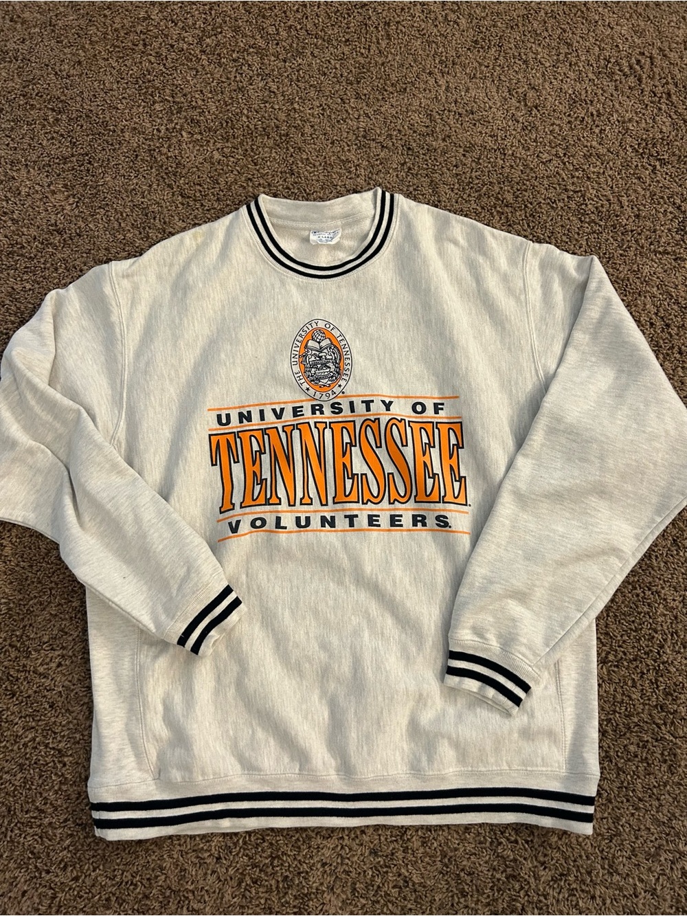 VTG 90s Champion Reverse Weave University Of Tennessee Crewneck Sweatshirt XL